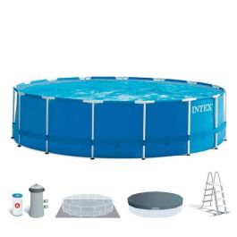 Piscina metal frame d457x122cm-bomba filtro+esca Precio: 449.0068. SKU: B12L58JN7M