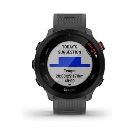 Garmin Forerunner 55 Reloj Inteligente GPS con Pantalla Táctil MIP, Resistente al Agua, Monitor de Frecuencia Cardíaca, Gris - 42 mm, 37 g