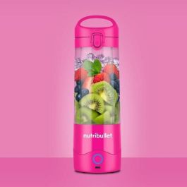 Nutribullet NBP003MA Licuadora Portátil Compacta 70W, 0.475L, Color Rosa, Incluye 1 Botella para Batidos y Smoothies Saludables