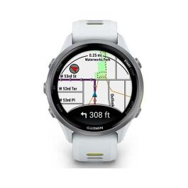 Garmin Forerunner 965 Reloj Inteligente Deportivo GPS Titanium 47mm Pantalla AMOLED Táctil 1.4" Blanco, Compatible con iPhone y Android, Batería 26h, 56g, Forerunner965