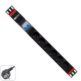 WP European Cabling Solution Regleta Rack WPN-PDU-G02-06, 6 Enchufes Schuko, 19", 250V/3500W, Aluminio, 2m Cable Precio: 34.78999986. SKU: S7804466