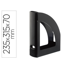 Archivo 2000 Revistero Cajetín de Archivo Antimicrobiano Sanitized Poliestireno Lomo 80 mm Negro 250x80x320 mm Precio: 4.79000038. SKU: B16R9QSH9L