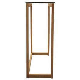 Home Deco Factory Consola Cristal y Madera Diseño Elegante para Hogar Medidas 100x32x87 cm