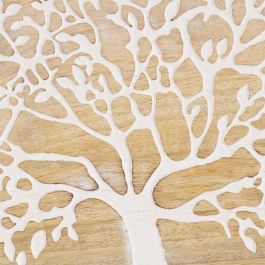 Bandeja Blanco-Natural Madera de Mango 35 X 35 X 5 cm