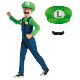 Nintendo Disfraz Super Mario Luigi Lujo Talla 3-4 Años Nintendo Disfraz Super Mario Luigi Lujo Talla 3-4 Años