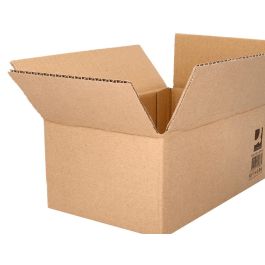 Caja Para Embalar Q-Connect Americana Ultrarresistente Carton Reciclado Canal Doble 7 mm Color Kraft 600x400x290 mm 15 unidades