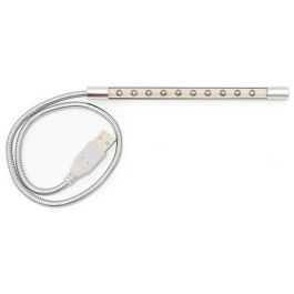 HERRAJES ALK Flexo Lámpara de Escritorio USB Táctil 10 LEDs, Luz Blanca Fría 6000K, Brazo Flexible 415mm, 5V 1W, Gris Precio: 4.49999968. SKU: B19RCQN6B8
