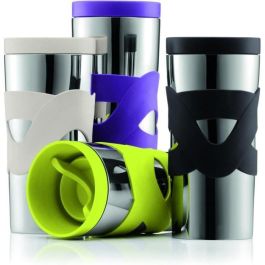 Bodum BOD0699965007621 Taza Térmica de Viaje Acero Inoxidable Doble Pared, Tapa Rosca Hermética, 0.35L, Negra Bodum BOD0699965007621 Taza Térmica de Viaje Acero Inoxidable Doble Pared, Tapa Rosca Hermética, 0.35L, Negra