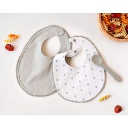 Set Gris De Dos Baberos Y Cuchara Gris Precio: 8.49999953. SKU: B15PZDGD6C