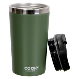 Cook Concept Mug Térmico Doble Pared Take Away Acero Inoxidable 350 Ml Negro