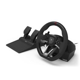 HORI Volante y Pedales Racing Wheel APEX P5 para PC PS4 PS5 - Diámetro 280mm, Rotación 270°, Tecnología TouchSense®, Pedales Ajustables