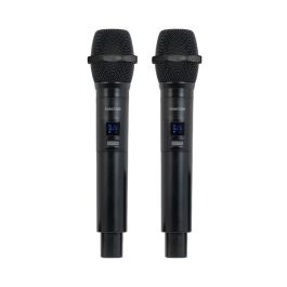 Micrófono Inalámbrico Doble Mano UHF Fonestar SONAIR-2M/ Incluye Receptor