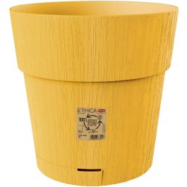 Stefanplast Maceta ETHICA STE8003507684546 40x39 cm Con Deposito de Agua 2 Litros Color Mostaza