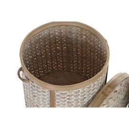 Cesta Balines DKD Home Decor Blanco Gris 31 x 44 x 31 cm Set de 3 Cesta Balines DKD Home Decor Blanco Gris 31 x 44 x 31 cm Set de 3