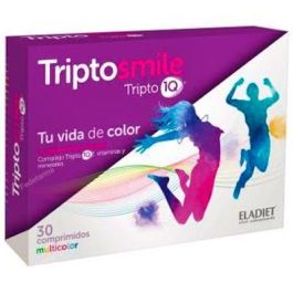 ELADIET Tripto Smile con L-Triptófano, Coenzima Q10, Magnesio, Hierro y Vitaminas B. Apoyo al bienestar y energía. 30 comprimidos. Precio: 15.4999999. SKU: B1EVJWGL6F