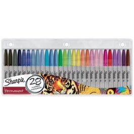 Rotulador Permanente Sharpie Fine Bolsa De 28 (Negro, Azul, Rojo, Verde, Naranja Claro, Naranja Oscuro, Lima, Amarillo, Magenta, Menta, Gris, Azul Marino, Azul Claro, Turquesa, Azul Medio, Melocotón, Rosa Fucsia, Frambuesa, Marrón, Morado, Azul Cielo, Ama Precio: 41.50000041. SKU: S8417484