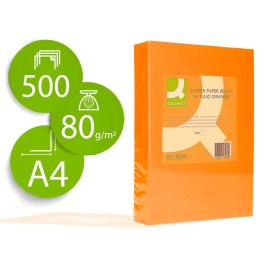 Papel Color Q-Connect Din A4 80 gr Naranja Neon Paquete De 500 Hojas Precio: 23.50000048. SKU: B13529RGWY