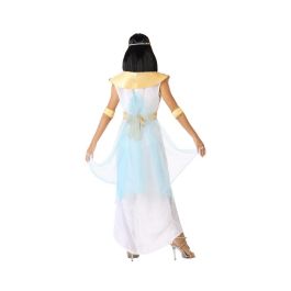 Disfraz de Egipcia Cleopatra para Mujer Adulto, Traje de Reina Faraona Blanco Talla XL, ideal para Carnaval o Fiesta Temática