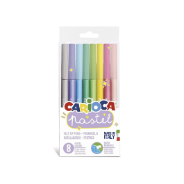 Carioca Rotulador Pastel Blister 8 Unidades Colores Surtidos Punta Fina