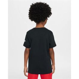 Camiseta de Manga Corta Infantil Nike Brandmark Swoosh Negro XL