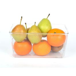 Dem Cesta Multiusos Transparente 23.5 x 13.3 x 11.5 cm (18 Unidades)