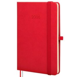 Finocam Agenda Mínimal Textura M4, 2026 – 118x168 mm, Día/Semana Vista, Tapa Dura Roja con Elástica y Portabolígrafo Precio: 10.50000006. SKU: B1KMP6JDDN