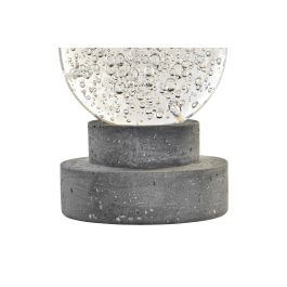 DKD Home Decor Figura Hombre Glam Resina y Cristal Dorado 38 cm Alto, 28 cm Ancho, 12 cm Largo