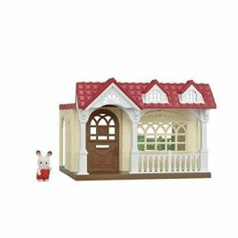 Sylvanian Families 5393 La Maison Framboise - Casa de Juguete con Tobogán y Figura Conejo Chocolate Bebé, Conectable