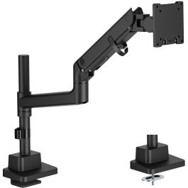 Digitus DA-70824 Soporte para Monitor Único, Abrazadera, 27 kg, hasta 57 pulgadas, Negro