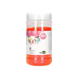 Liderpapel Purpurina Fantasía Color Metálico Naranja Pastel Bote 250 gr