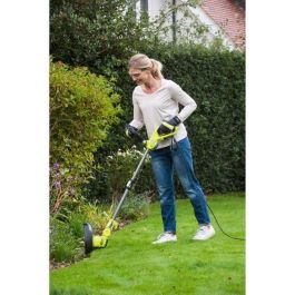 Ryobi RLT6130 Recortadora de Hilo / Bordeadora 600W, Ø corte 30cm, alambre 2x1.65mm, Asa Ergonómica, Cabezal Inclinable, Rueda Guía