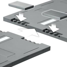 LEGO 60304 City Intersección para montar, set de construcción de carreteras con paneles, farolas y señales que brillan en la oscuridad