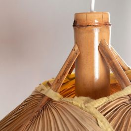 Lámpara Colgante Kayleigh Ratán SKD-P-3000 - Estilo Natural Diseño Elegante con Cable Regulable y Casquillo E27 para Bombilla LED