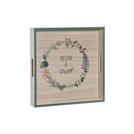 DKD Home Decor Bandeja Decoración Scandi Madera Natural Verde 32x32x4.5 cm Pack 2 Unidades Precio: 13.50000025. SKU: B18SNJ3HXK
