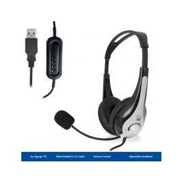 Auricular Ewent Ew3565 Con Microfono Auricular Ewent Ew3565 Con Microfono