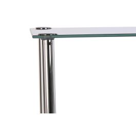 DKD Home Decor Estantería Moderna Plateada Acero y Cristal 40x30x105 cm