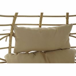 DKD Home Decor Sillón Colgante Terraza y Jardín, Ratán Sintético, Marrón Beige, con Cojines, Colección Breeze, 75x120x105 cm, Capacidad 120kg DKD Home Decor Sillón Colgante Terraza y Jardín, Ratán Sintético, Marrón Beige, con Cojines, Colección Breeze, 75x120x105 cm, Capacidad 120kg