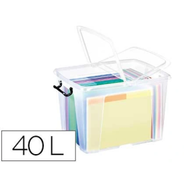 Cep Contenedor Plástico 40 Litros Transparente con Tapa Hermética y Ruedas 397x498x329 mm Precio: 23.68999952. SKU: B18G7BZ8K9