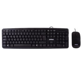 Nilox Combo Teclado y Ratón USB Negro - Compatible con Windows y Mac - EAN 8436556143915