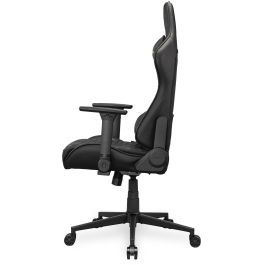 COUGAR Armor One V2 Silla Gaming Oro/Negro 120kg, Asiento Acolchado PVC/Cuero, Respaldo Acolchado Imitación Piel, Reposabrazos 4D