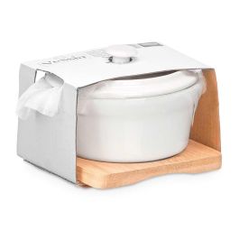 Cazuela Ceramica Redonda Con Base Bambu Vessia 13X8CM (24 Unidades) Cazuela Ceramica Redonda Con Base Bambu Vessia 13X8CM (24 Unidades)
