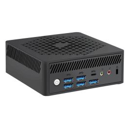 Leotec LEMPC18 MiniPC Intel N150 16GB DDR4 RAM 256GB M.2 SSD Windows 11 preinstalado, Cubo Negro, 3 Salidas Vídeo, WiFi, VESA