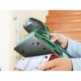 Bosch PSS 200 A Lijadora Orbital de Microfiltro para Grandes Superficies con Mango Softgrip, Estuche y 3 Láminas
