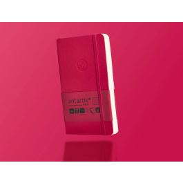 Antartik Cuaderno A6 Tapa Blanda Cuadriculado Burdeos 100 Hojas 80gr FSC