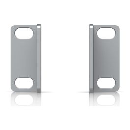 Ubiquiti UACC-Rack-Ear-1U - Kit de Montaje para Rack 1U, Acero Galvanizado Gris, 2 Piezas