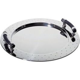 2 Bandeja Redonda Con Asas A/Inox 18/10 48Cm ALESSI MGVASS