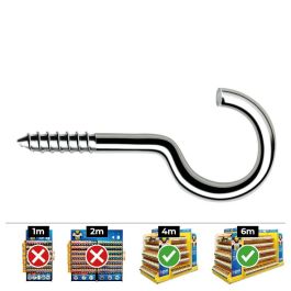 Celo Din ha Hembrilla Roscada Abierta ø3,0 x 40 mm Zincado Caja 500 uds Precio: 23.50000048. SKU: S7909018