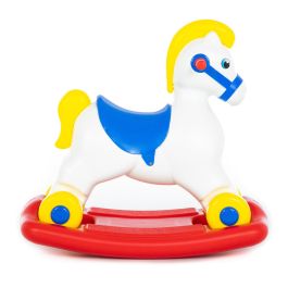 Polesie Pony Ruedas Y Balancin 53541, Juguete Mecedor de Plástico para Niños +12 Meses, 49.5 x 50 x 30 cm