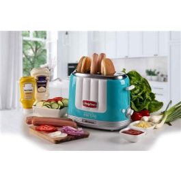 Ariete 206/01 Máquina para Hot Dog Party Time, Automática, Caliente, Capacidad 2 Bollos, Color Azul