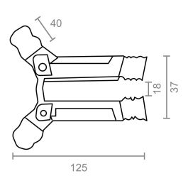 Edm Seguro persiana cuña dentada PR25 acero inoxidable 2 unidades